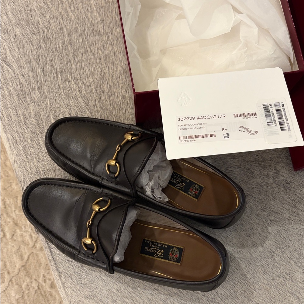 MEN'S HORSEBIT 1953 LOAFER Gucci size 8.5, fits as USA 9.5 men’s, genuine - Picture 10 of 14